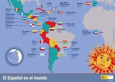 MAPA ESPANOL EN EL MUNDO